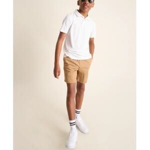 NEW CHUBBIES Boys White The Vanna Performance Polo Shirt Youth Large